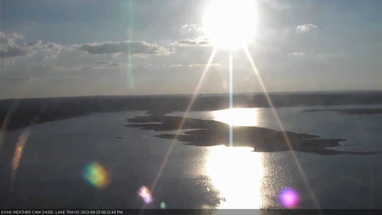 Lake Travis webcam, September 29, 2023 6:25 PM CT