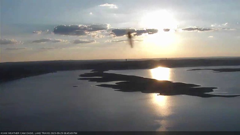 Lake Travis webcam, September 29, 2023 6:45 PM CT