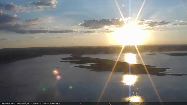 Lake Travis webcam, September 29, 2023 7:00 PM CT
