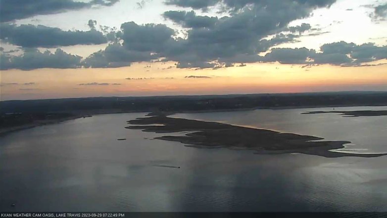 Lake Travis webcam, September 29, 2023 7:25 PM CT