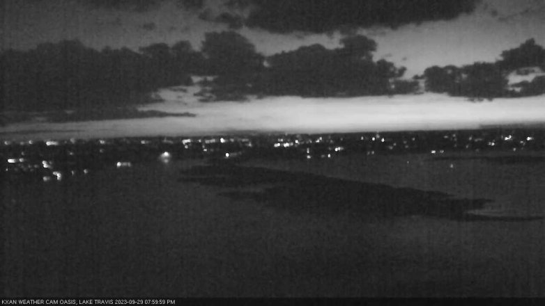 Lake Travis webcam, September 29, 2023 8:00 PM CT