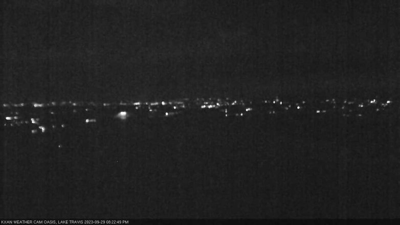 Lake Travis webcam, September 29, 2023 8:25 PM CT