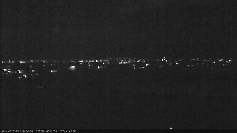 Lake Travis webcam, September 29, 2023 8:45 PM CT