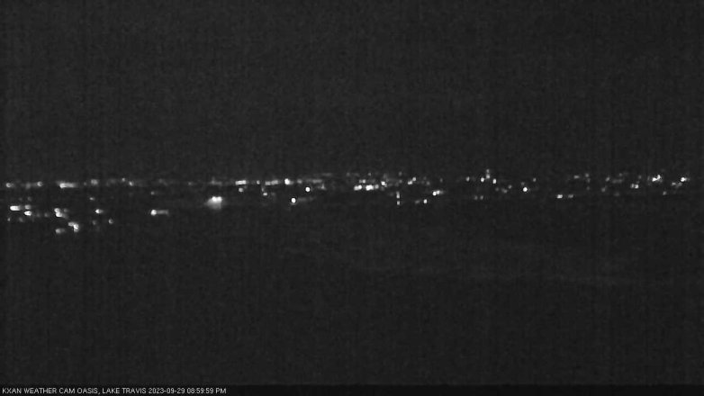 Lake Travis webcam, September 29, 2023 9:00 PM CT