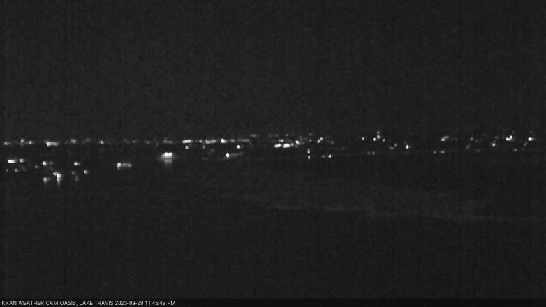Lake Travis webcam, September 29, 2023 11:45 PM CT