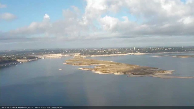 Lake Travis webcam, September 30, 2023 9:00 AM CT