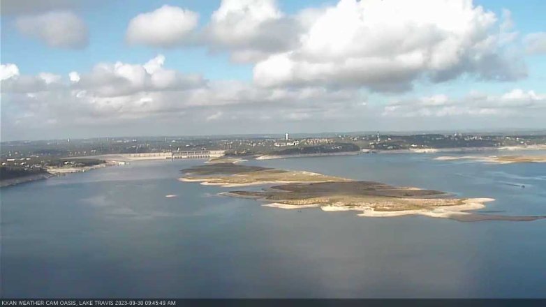 Lake Travis webcam, September 30, 2023 9:45 AM CT