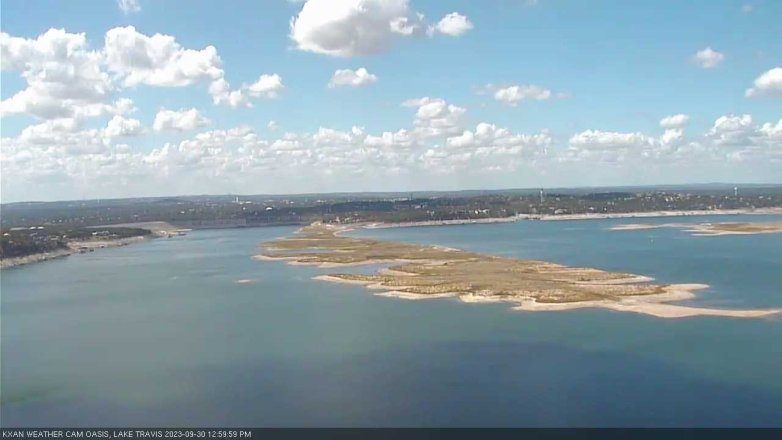 Lake Travis webcam, September 30, 2023 1:00 PM CT