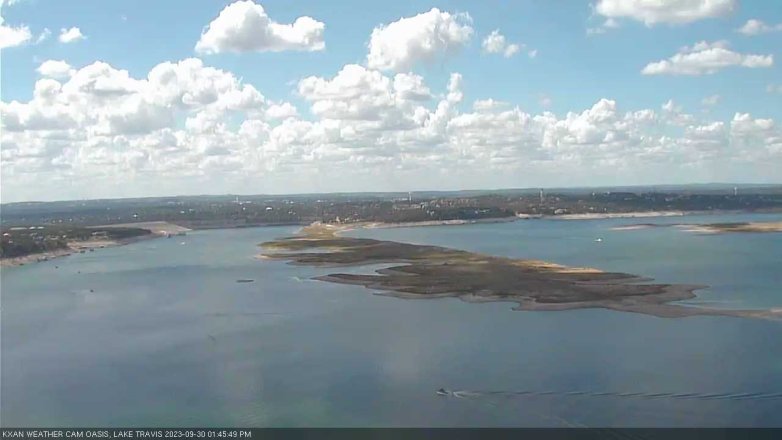 Lake Travis webcam, September 30, 2023 1:45 PM CT