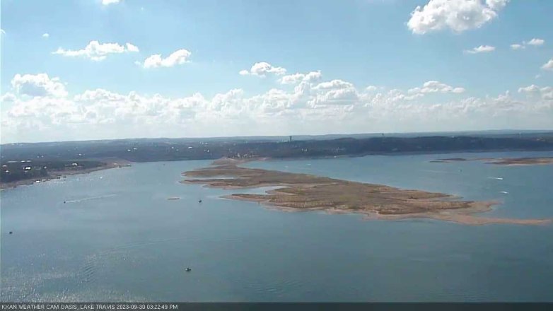 Lake Travis webcam, September 30, 2023 3:25 PM CT
