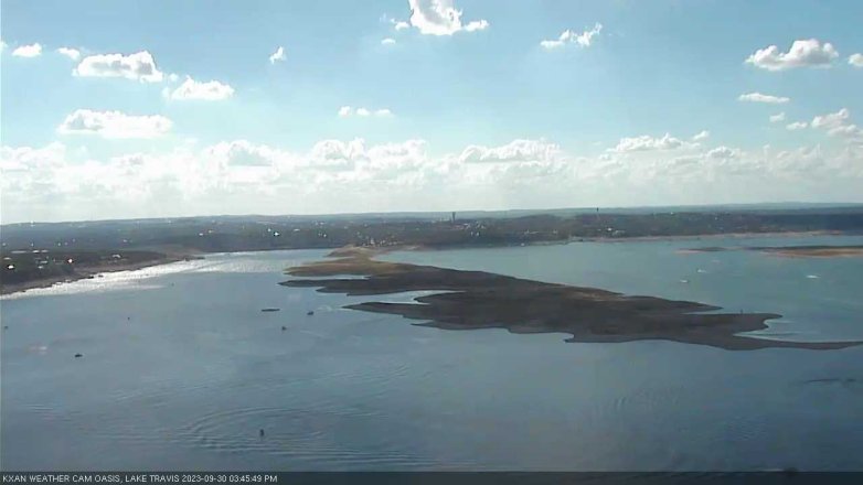 Lake Travis webcam, September 30, 2023 3:45 PM CT
