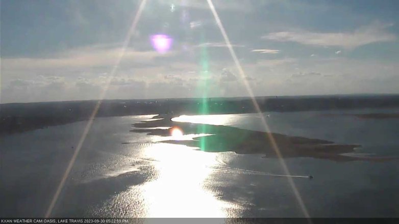 Lake Travis webcam, September 30, 2023 5:25 PM CT