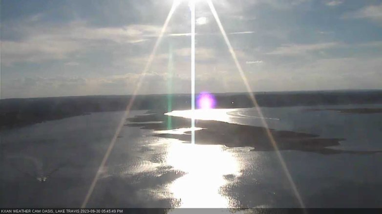 Lake Travis webcam, September 30, 2023 5:45 PM CT