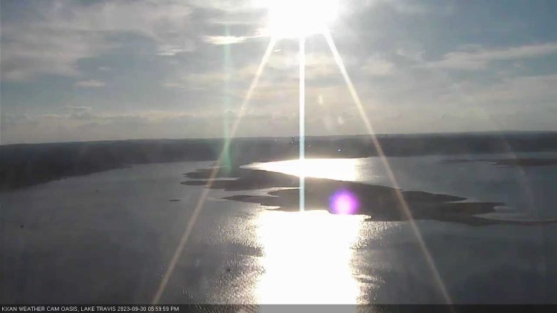 Lake Travis webcam, September 30, 2023 6:00 PM CT
