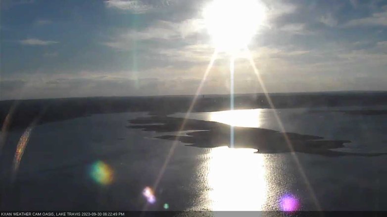 Lake Travis webcam, September 30, 2023 6:25 PM CT