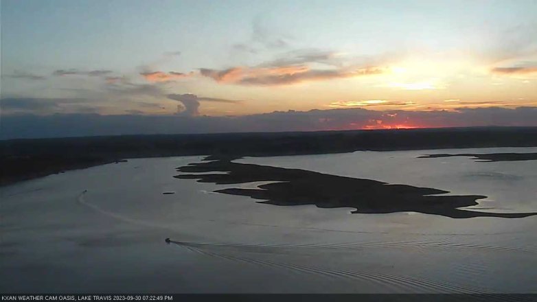 Lake Travis webcam, September 30, 2023 7:25 PM CT