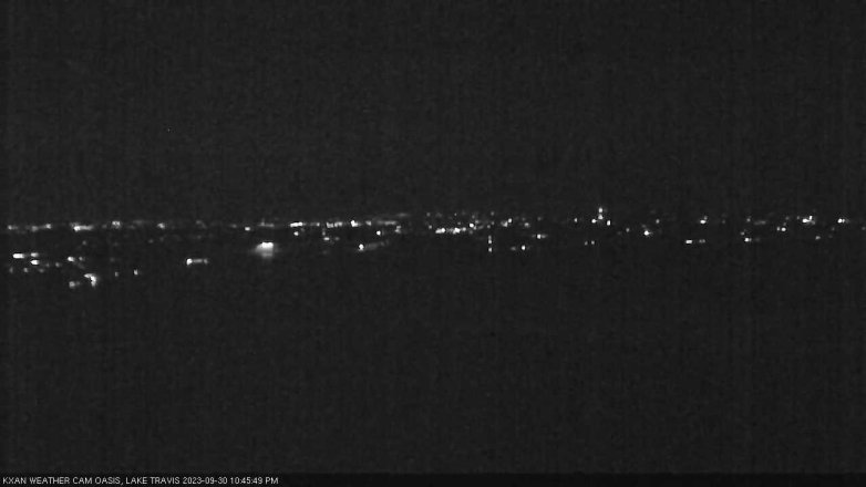 Lake Travis webcam, September 30, 2023 10:45 PM CT