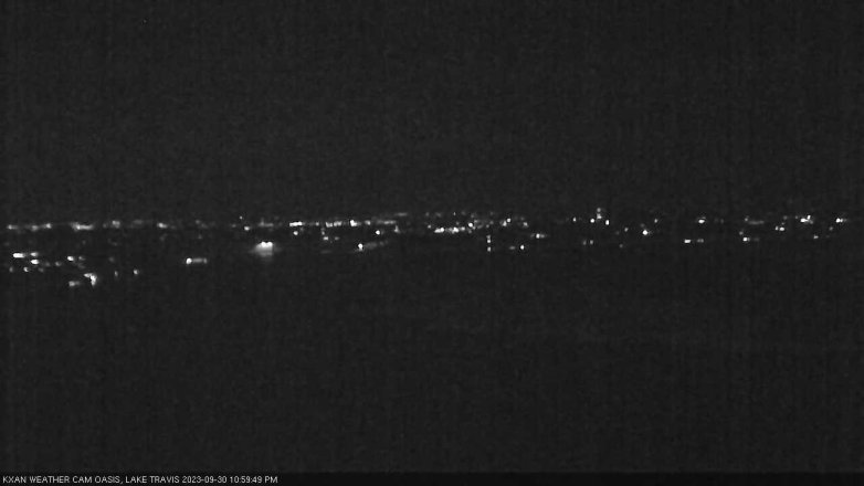 Lake Travis webcam, September 30, 2023 11:00 PM CT