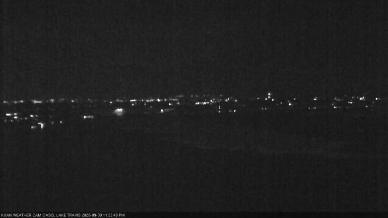 Lake Travis webcam, September 30, 2023 11:25 PM CT