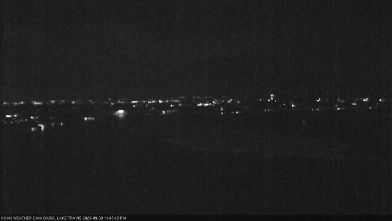 Lake Travis webcam, September 30, 2023 11:45 PM CT