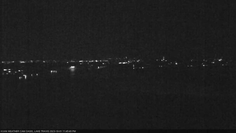 Lake Travis webcam, October 1, 2023 11:45 PM CT