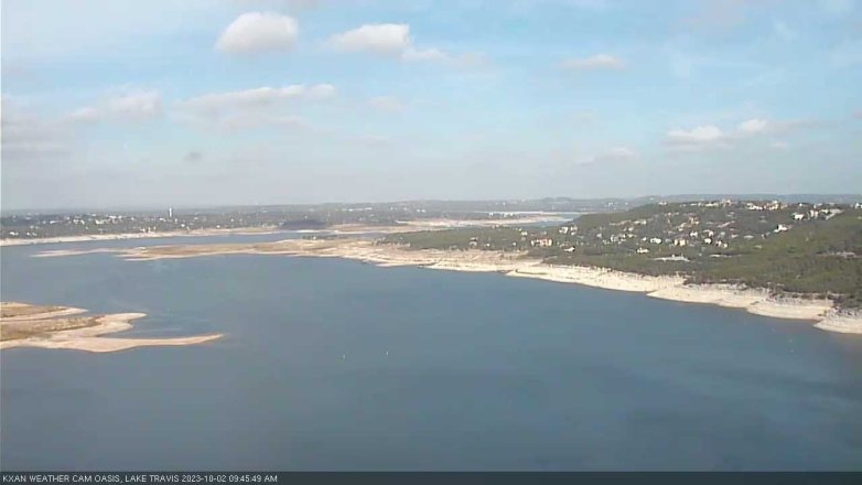 Lake Travis webcam, October 2, 2023 9:45 AM CT