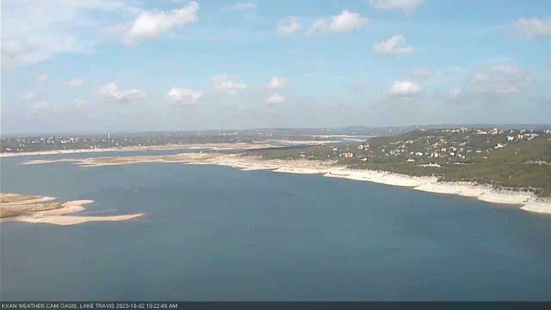 Lake Travis webcam, October 2, 2023 10:25 AM CT