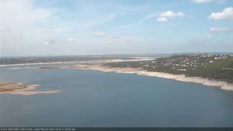 Lake Travis webcam, October 2, 2023 11:25 AM CT