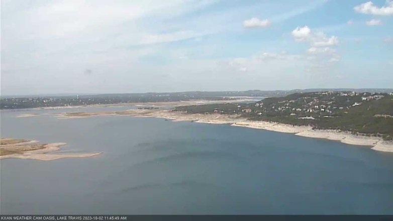 Lake Travis webcam, October 2, 2023 11:45 AM CT