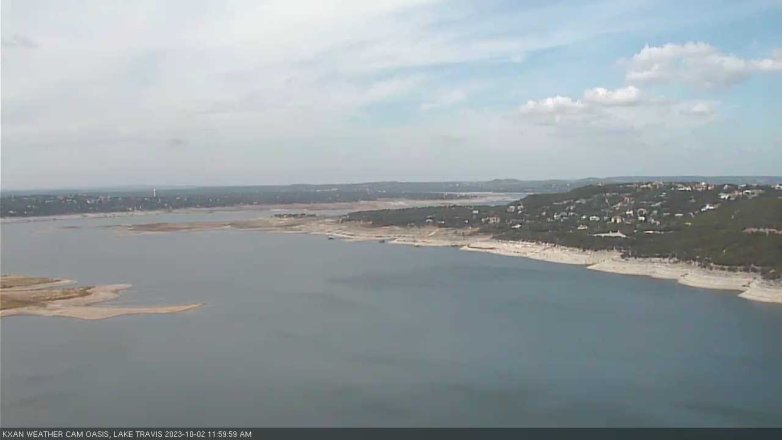 Lake Travis webcam, October 2, 2023 12:00 PM CT