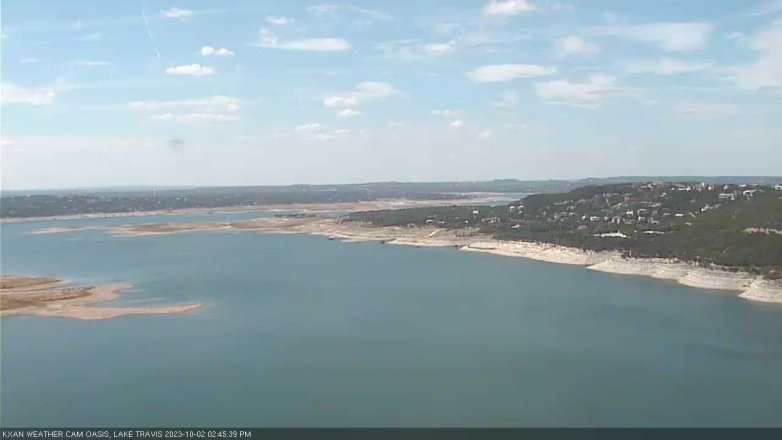 Lake Travis webcam, October 2, 2023 2:45 PM CT