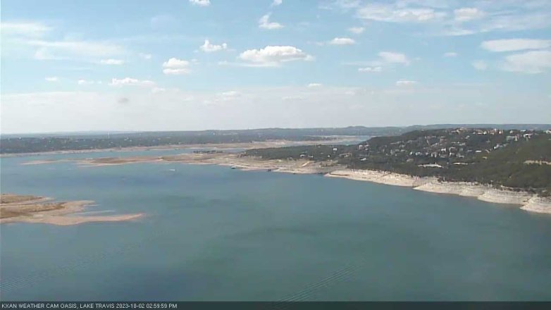 Lake Travis webcam, October 2, 2023 3:00 PM CT