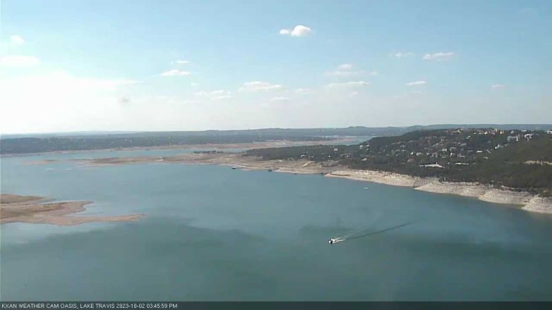 Lake Travis webcam, October 2, 2023 3:45 PM CT