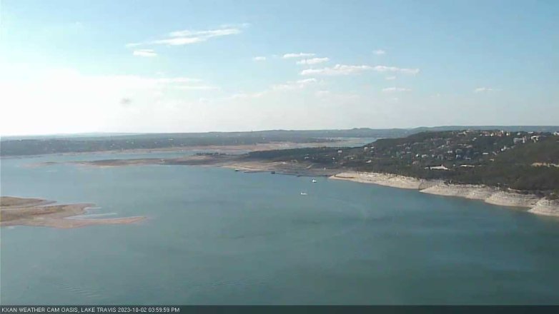 Lake Travis webcam, October 2, 2023 4:00 PM CT