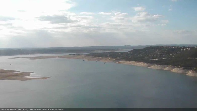 Lake Travis webcam, October 2, 2023 5:00 PM CT