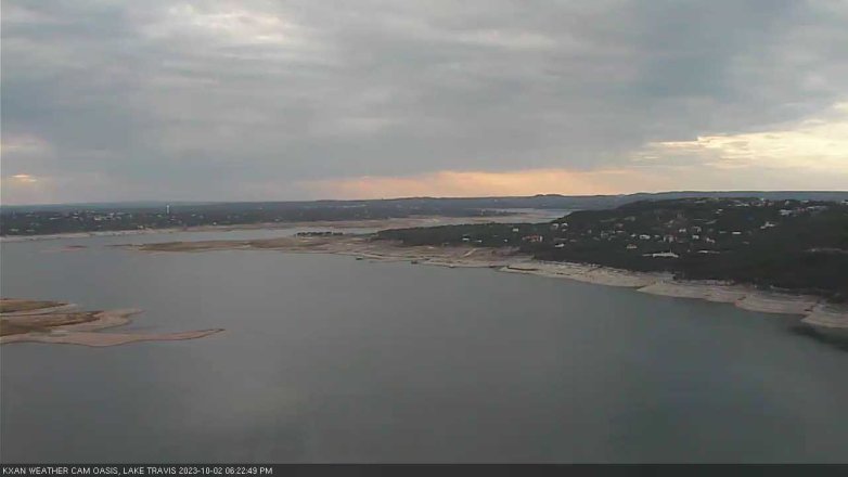 Lake Travis webcam, October 2, 2023 6:25 PM CT