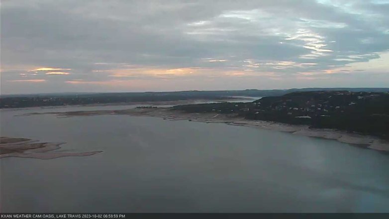 Lake Travis webcam, October 2, 2023 7:00 PM CT