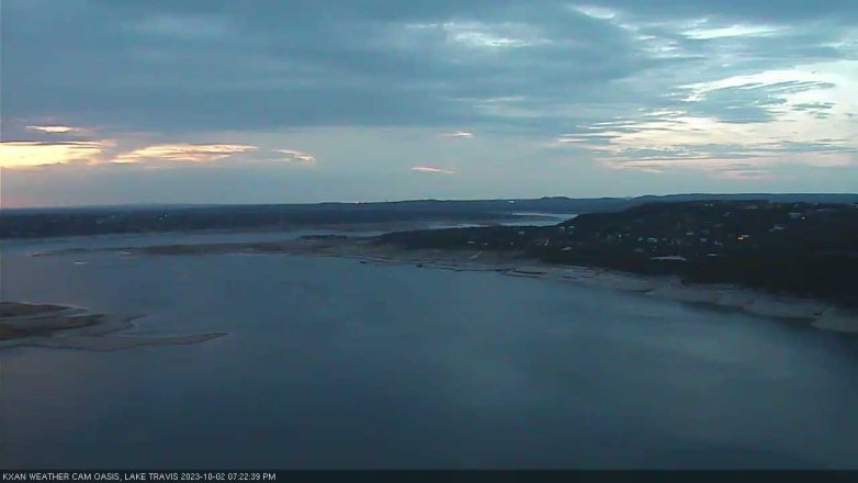 Lake Travis webcam, October 2, 2023 7:25 PM CT
