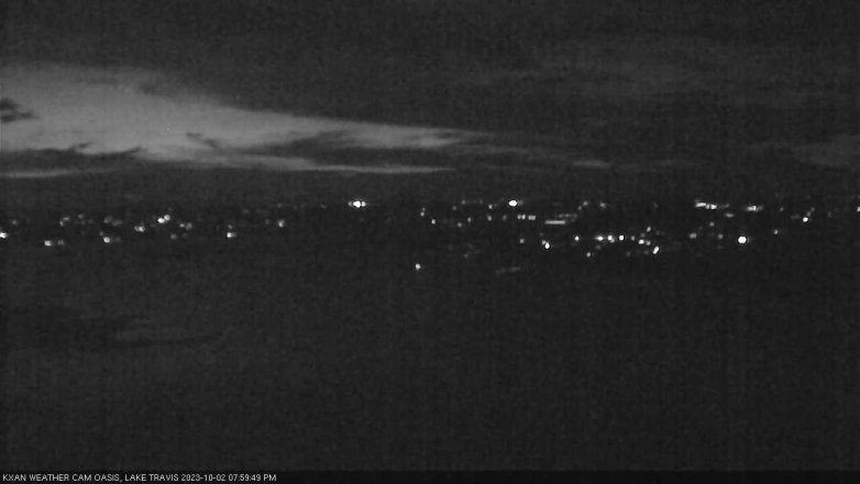 Lake Travis webcam, October 2, 2023 8:00 PM CT
