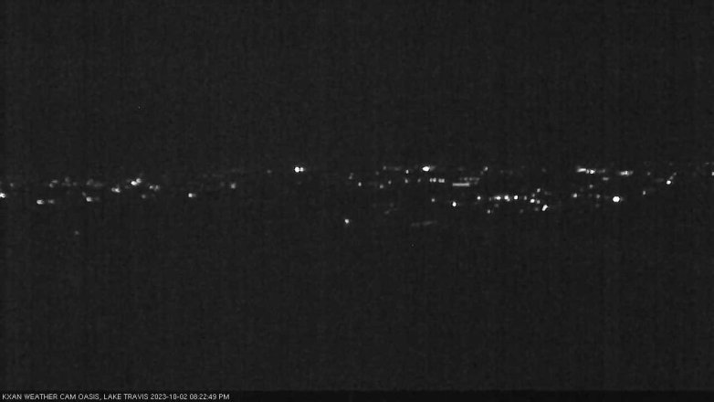 Lake Travis webcam, October 2, 2023 8:25 PM CT