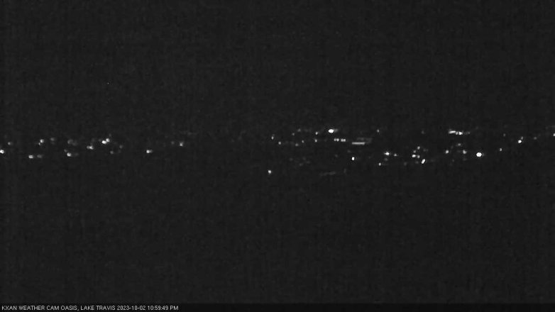 Lake Travis webcam, October 2, 2023 11:00 PM CT