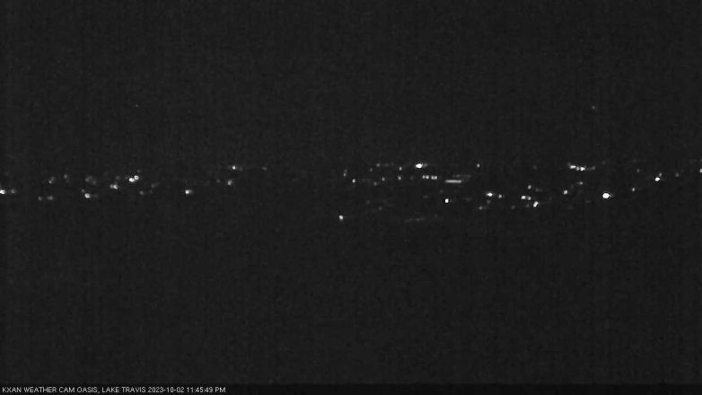 Lake Travis webcam, October 2, 2023 11:45 PM CT