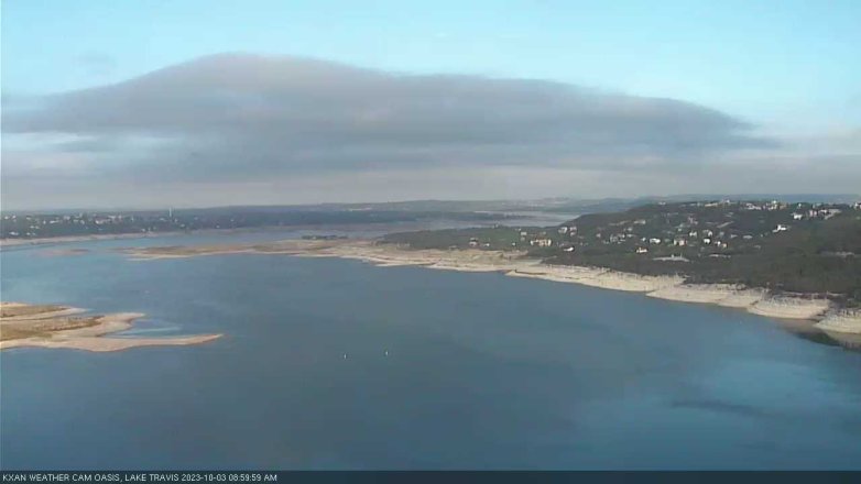 Lake Travis webcam, October 3, 2023 9:00 AM CT