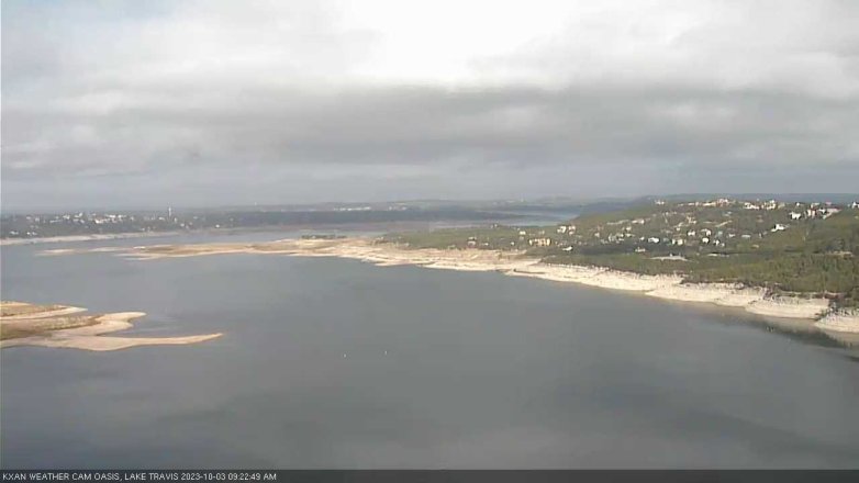 Lake Travis webcam, October 3, 2023 9:25 AM CT