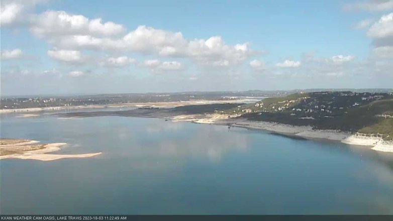 Lake Travis webcam, October 3, 2023 11:25 AM CT