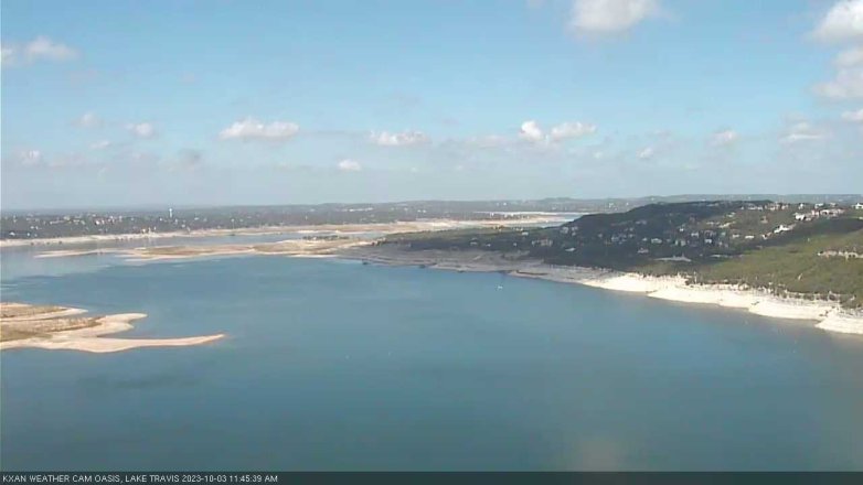 Lake Travis webcam, October 3, 2023 11:45 AM CT