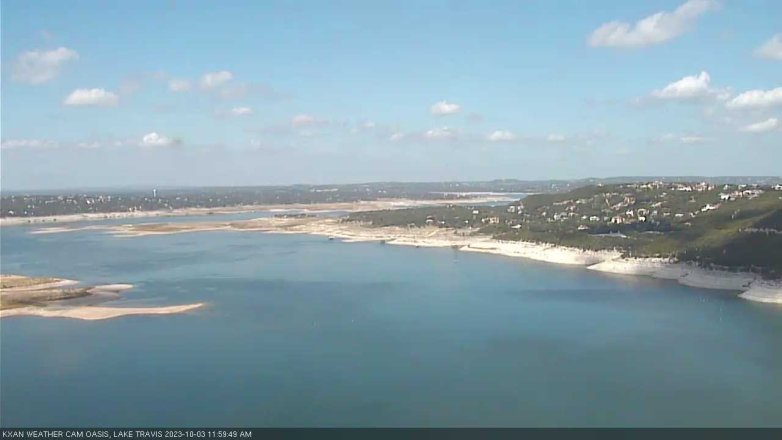 Lake Travis webcam, October 3, 2023 12:00 PM CT