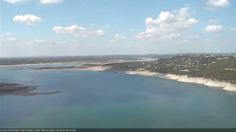 Lake Travis webcam, October 3, 2023 1:45 PM CT
