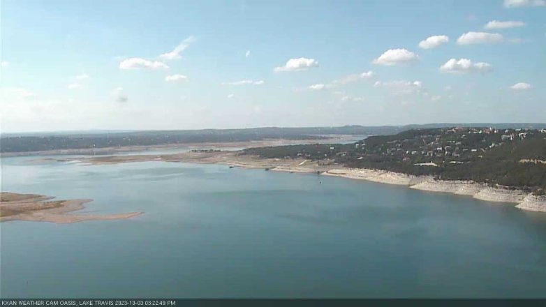 Lake Travis webcam, October 3, 2023 3:25 PM CT