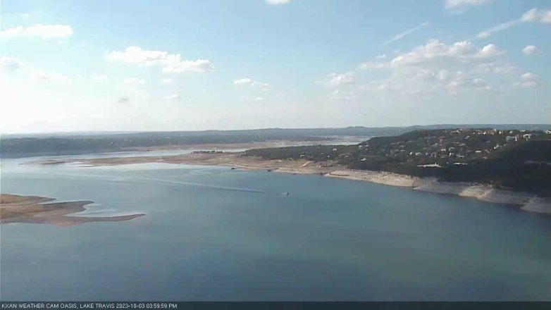 Lake Travis webcam, October 3, 2023 4:00 PM CT